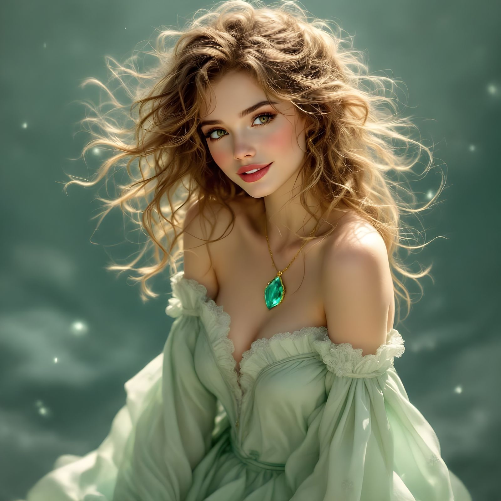 Breathtaking Norse Goddess in Anna Razumovskaya's Style