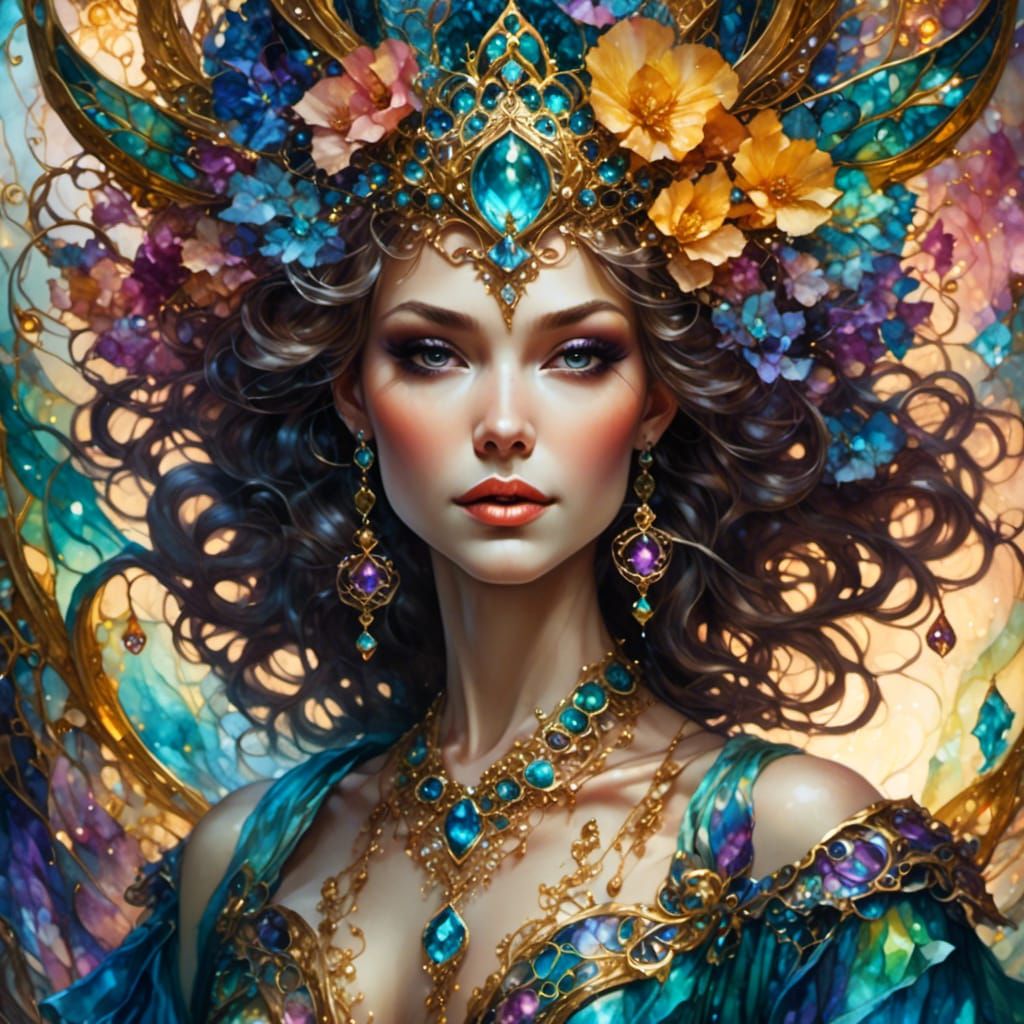 Epic Fantasy Festival Dancer with Clean Lines