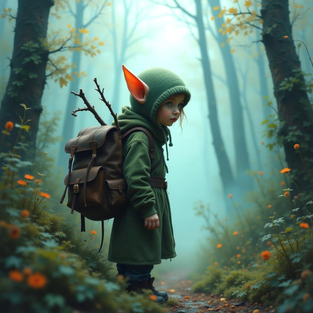 Little elf on the path of awareness