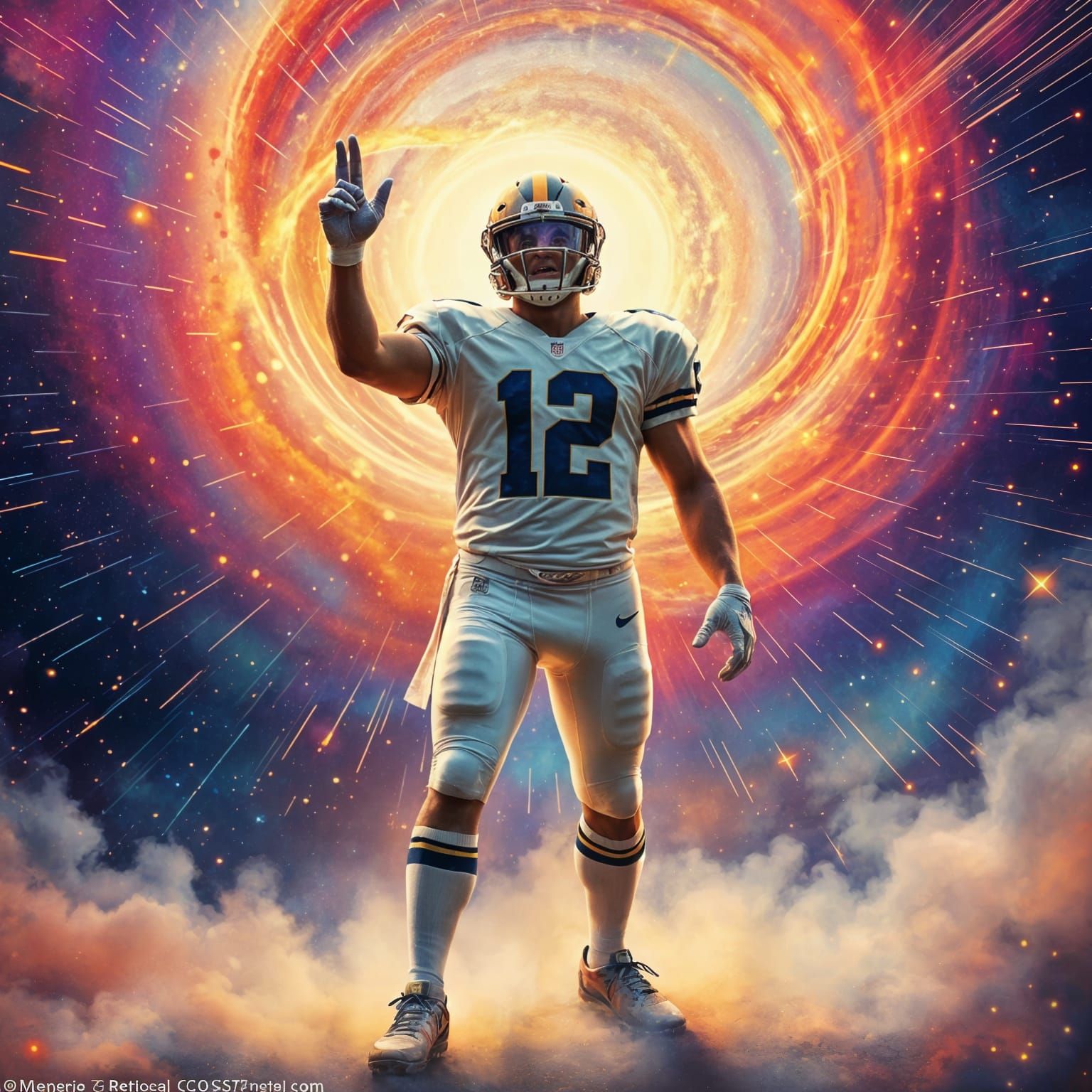 Cosmic Football Legacy: Astral Illustration