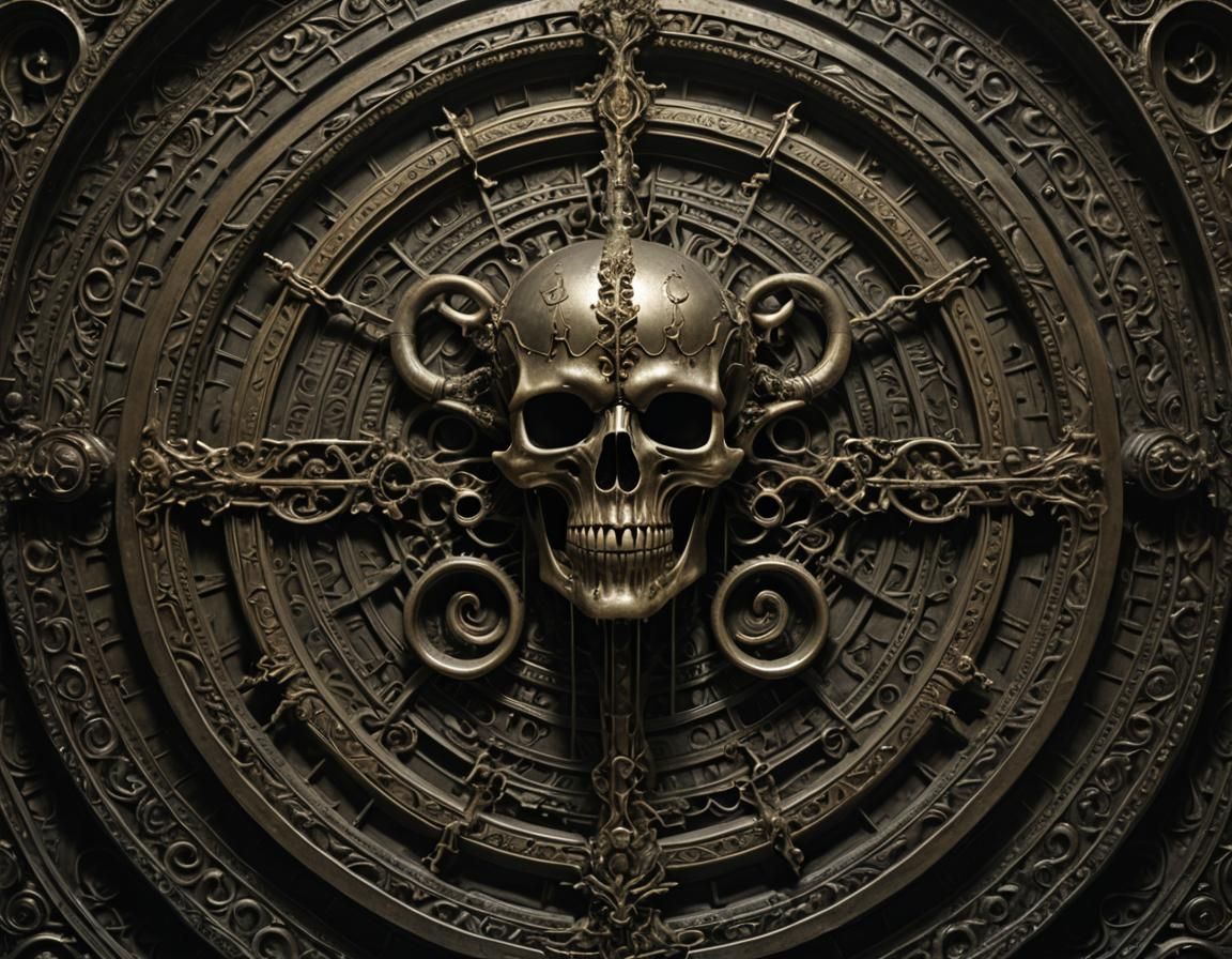 Mystical Eldritch Key in Dark Surrealist Style