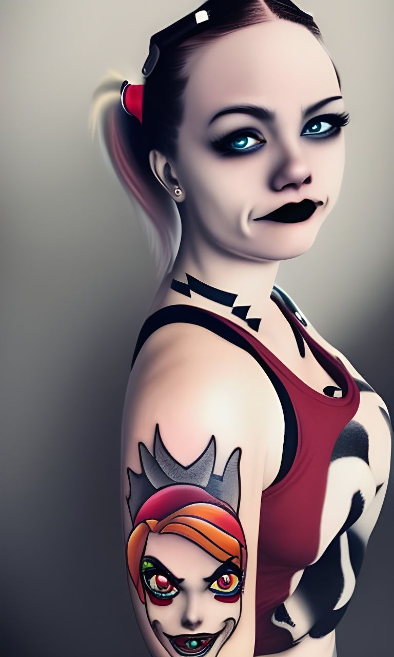Ultra-Realistic Harley Quinn Profile Picture