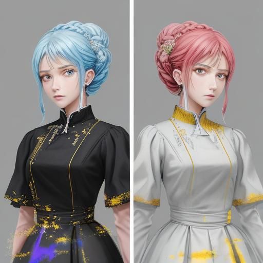 Monochromatic Digital Art of Solitary Figure