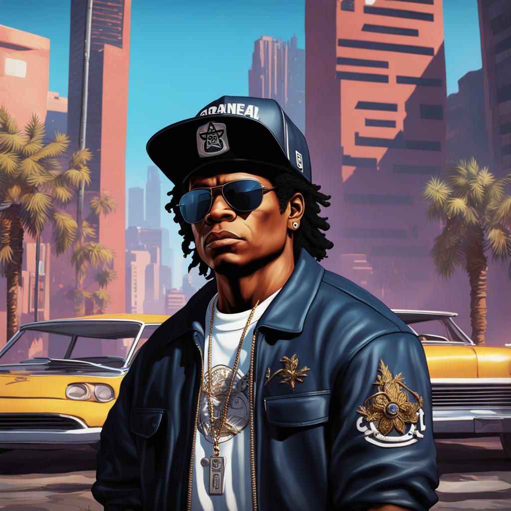 Eazy E in Grand Theft Auto 6 Style