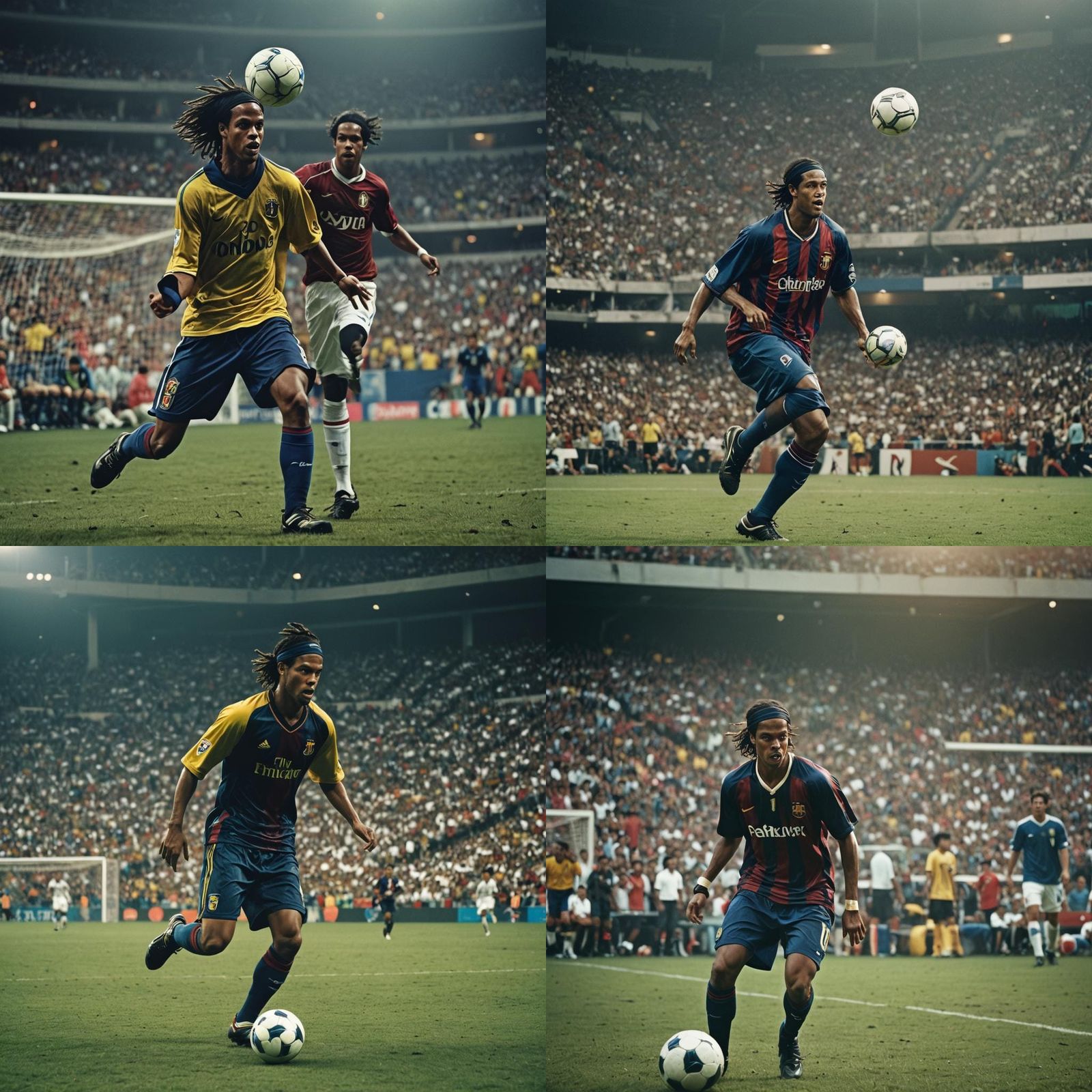 Ronaldinho: Cinematic Film Still of Football Legend