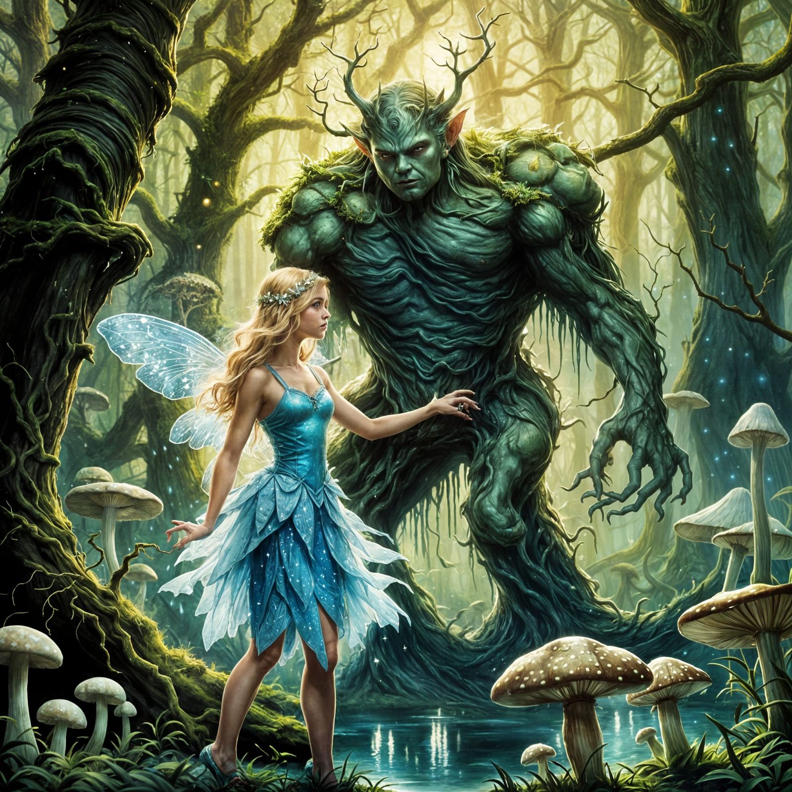 Enchanted Fairy and Swamp Thing Encounter