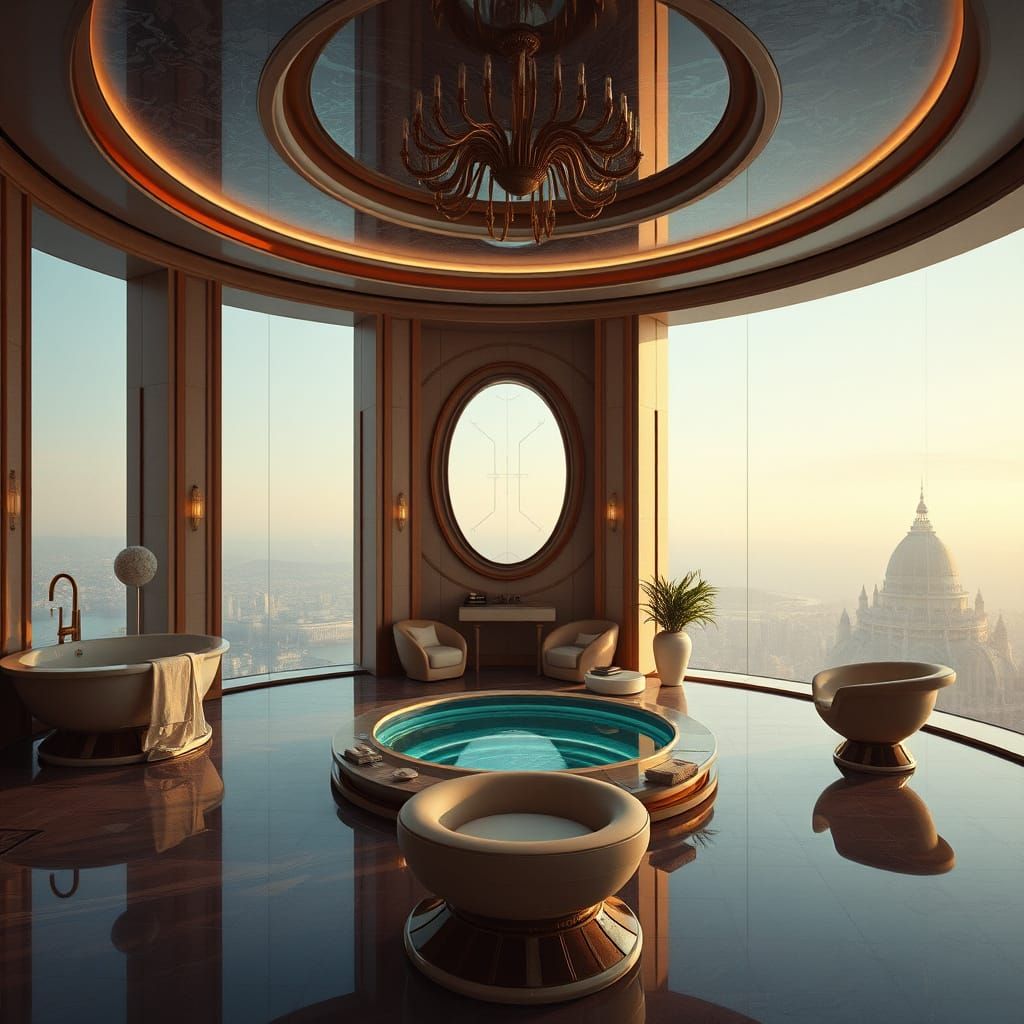 Luxurious Futuristic Palaces in the Sky