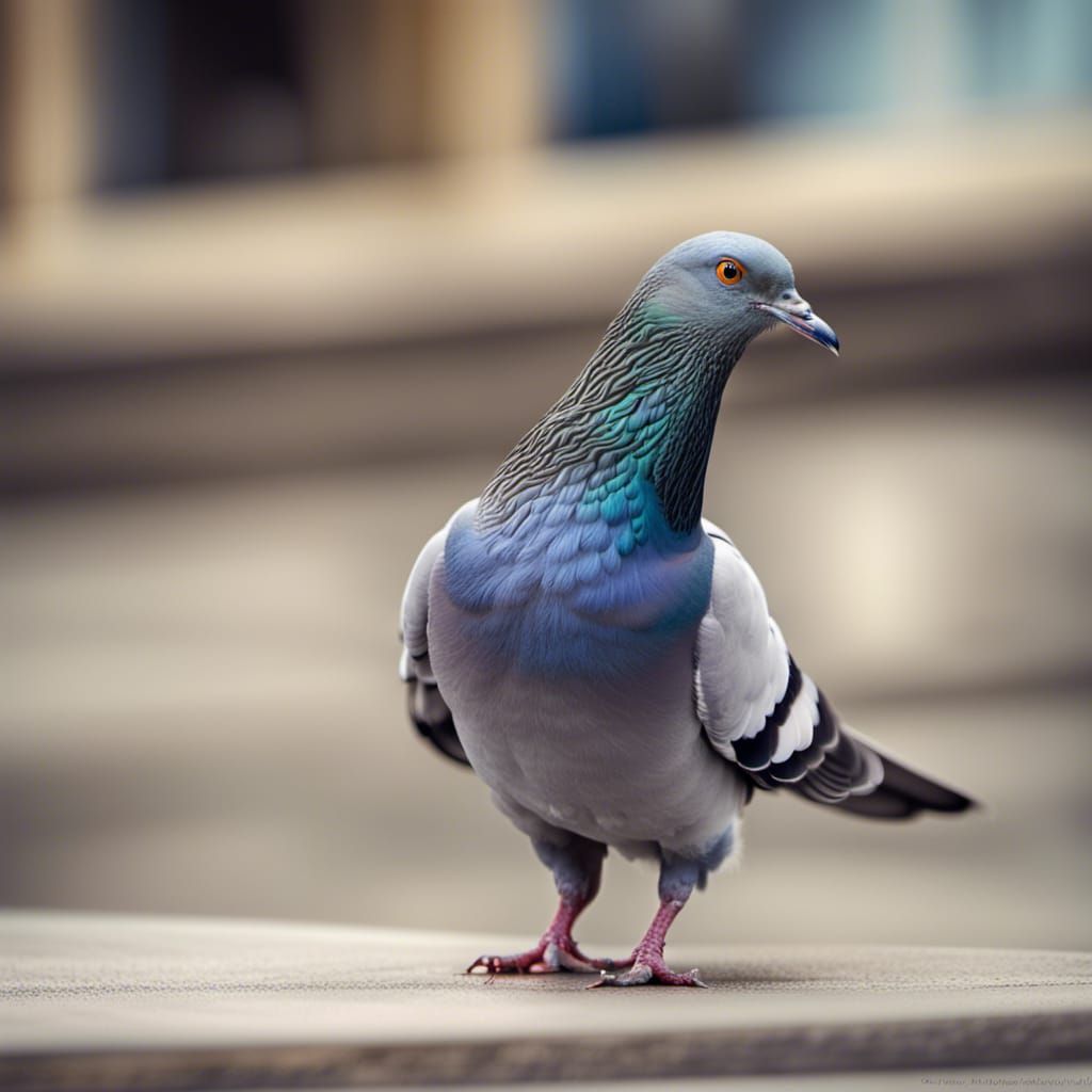 Detailed Racing Pigeon Photograph in 8K
