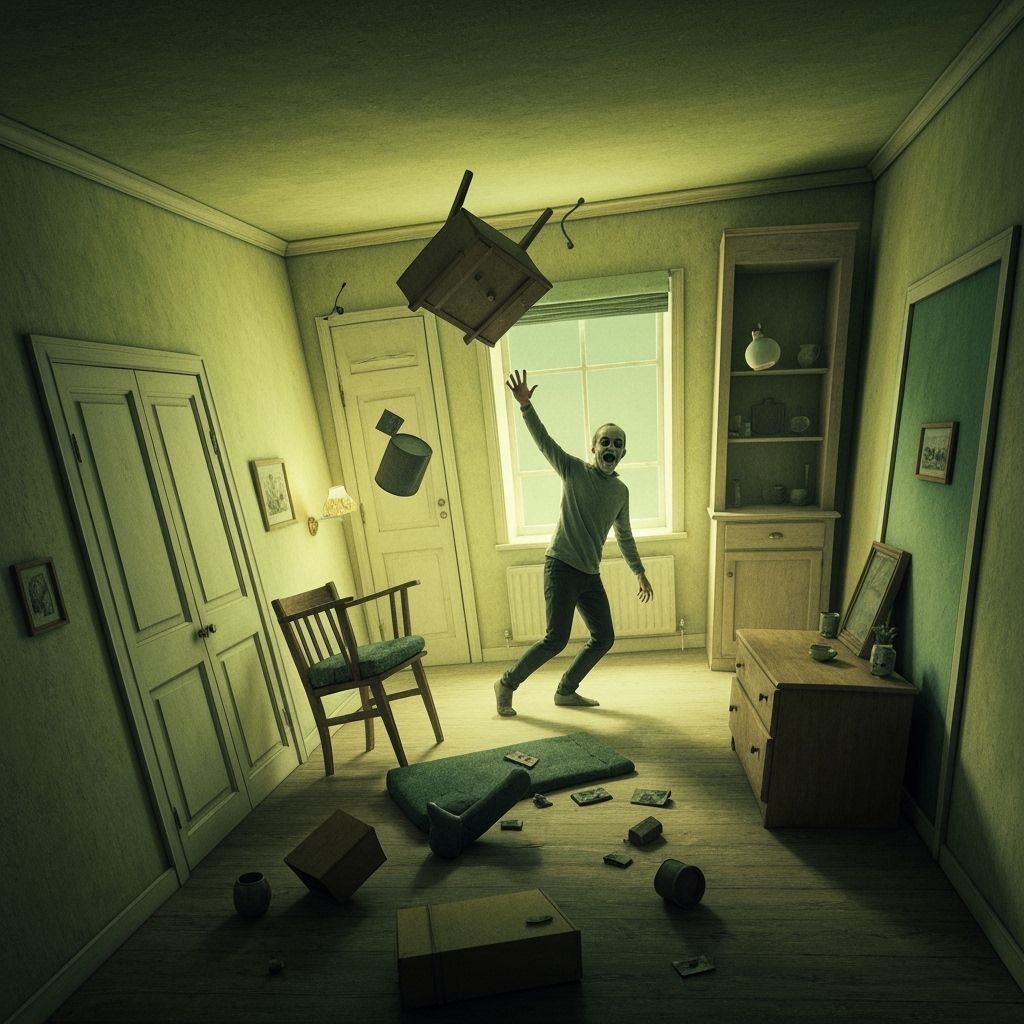 Tilting Room: A Surreal Study in Imbalance and Chaos