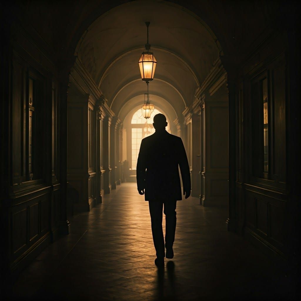 Cinematic Film Still with Dramatic Lighting and Grain