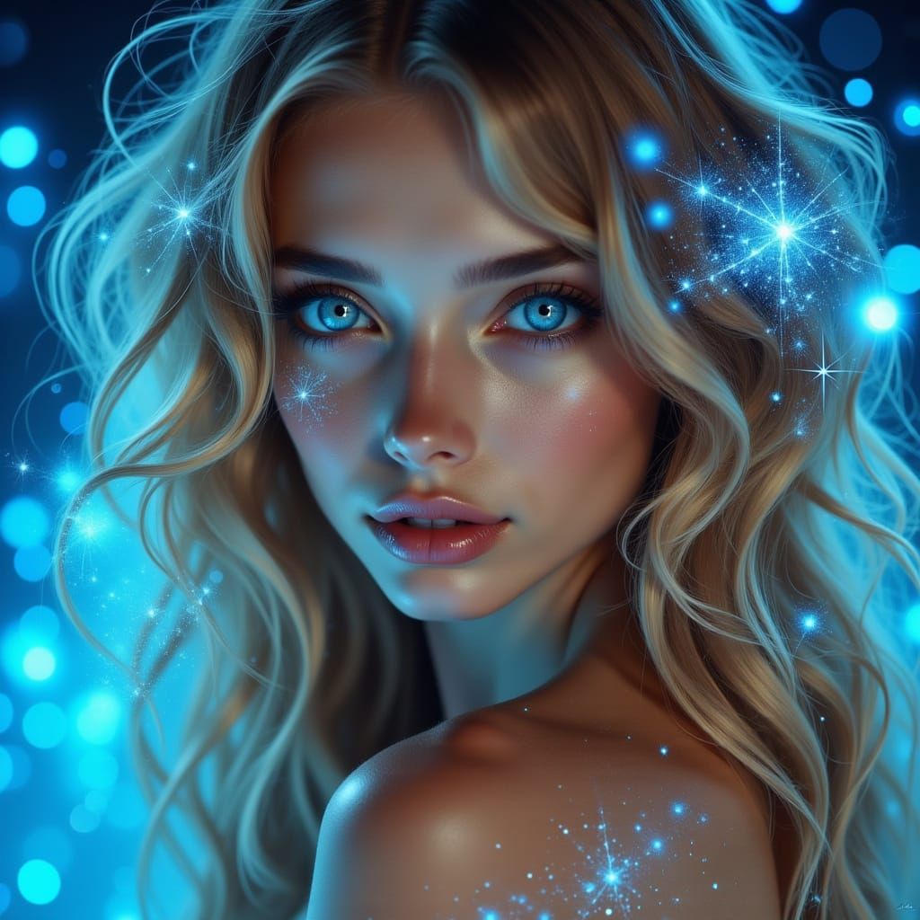 Hyper-Realistic Digital Portrait of a Young Woman
