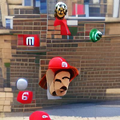 Whimsical View of a Classic Video Game Character
