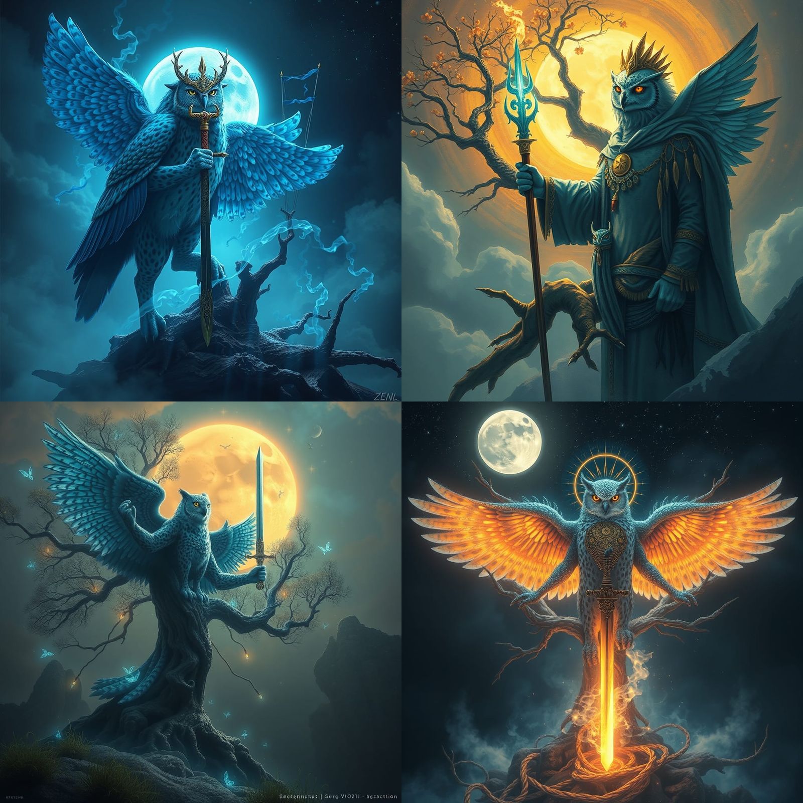 Blue Owl-Leopard King: Shaman of Eternity