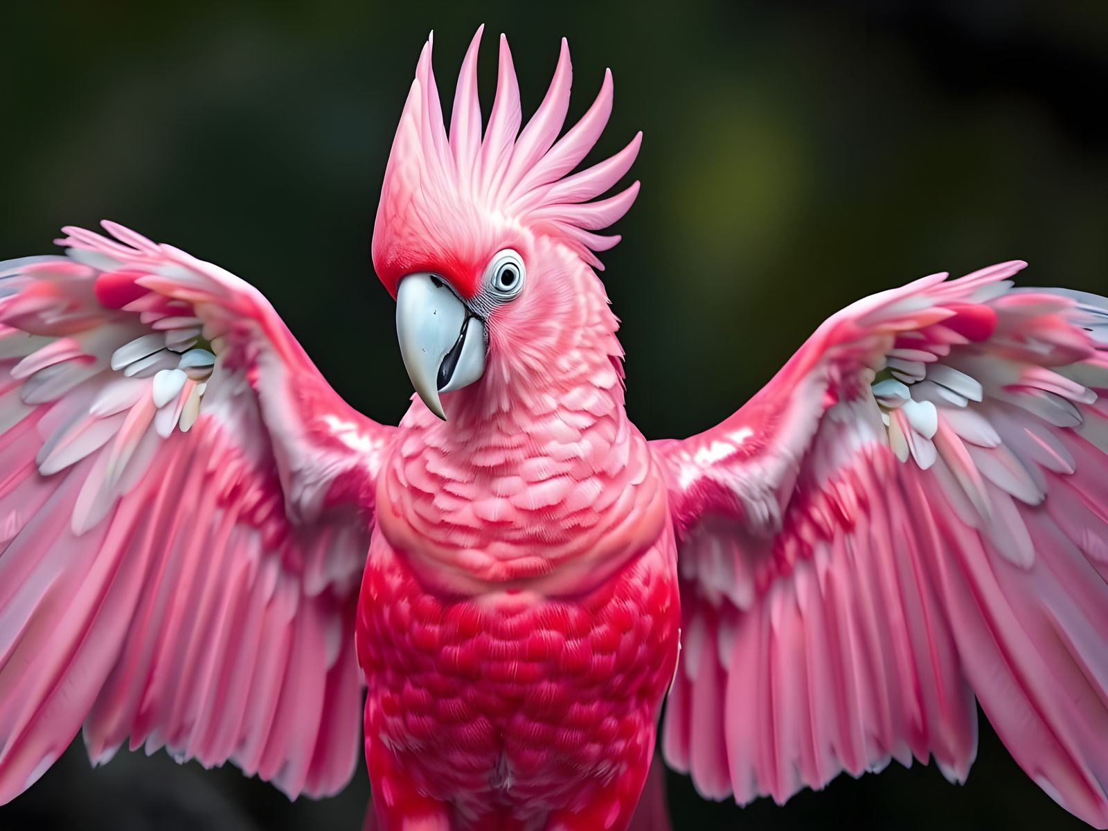 Majestic Australian Pink Cockatoo in Photorealistic Glory