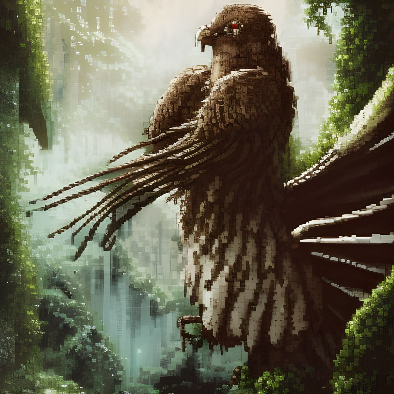 8Bit Pixelart Griffon