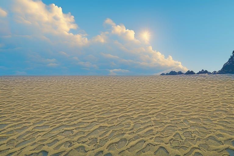 Mystical Park with Gnomes and Elves in Synthwave Style