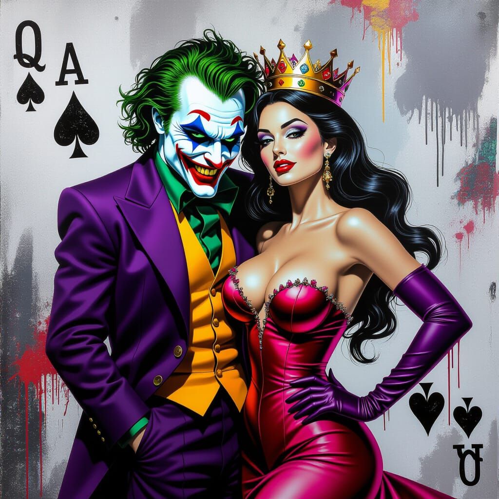 Jealous Playing Card Graffiti Art Dance