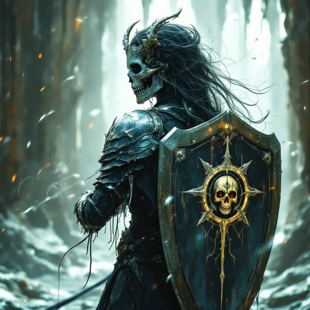 Cleric with Death Sigil in Photorealistic Style