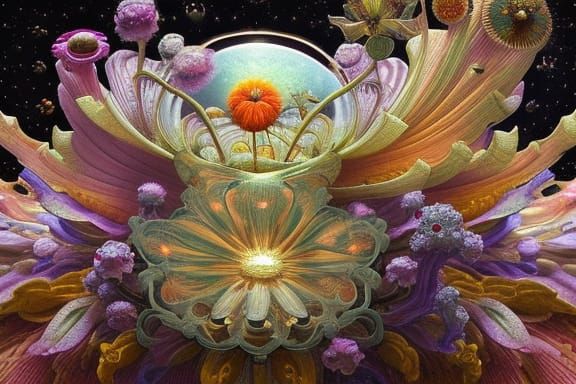 Alien Cosmic Flower