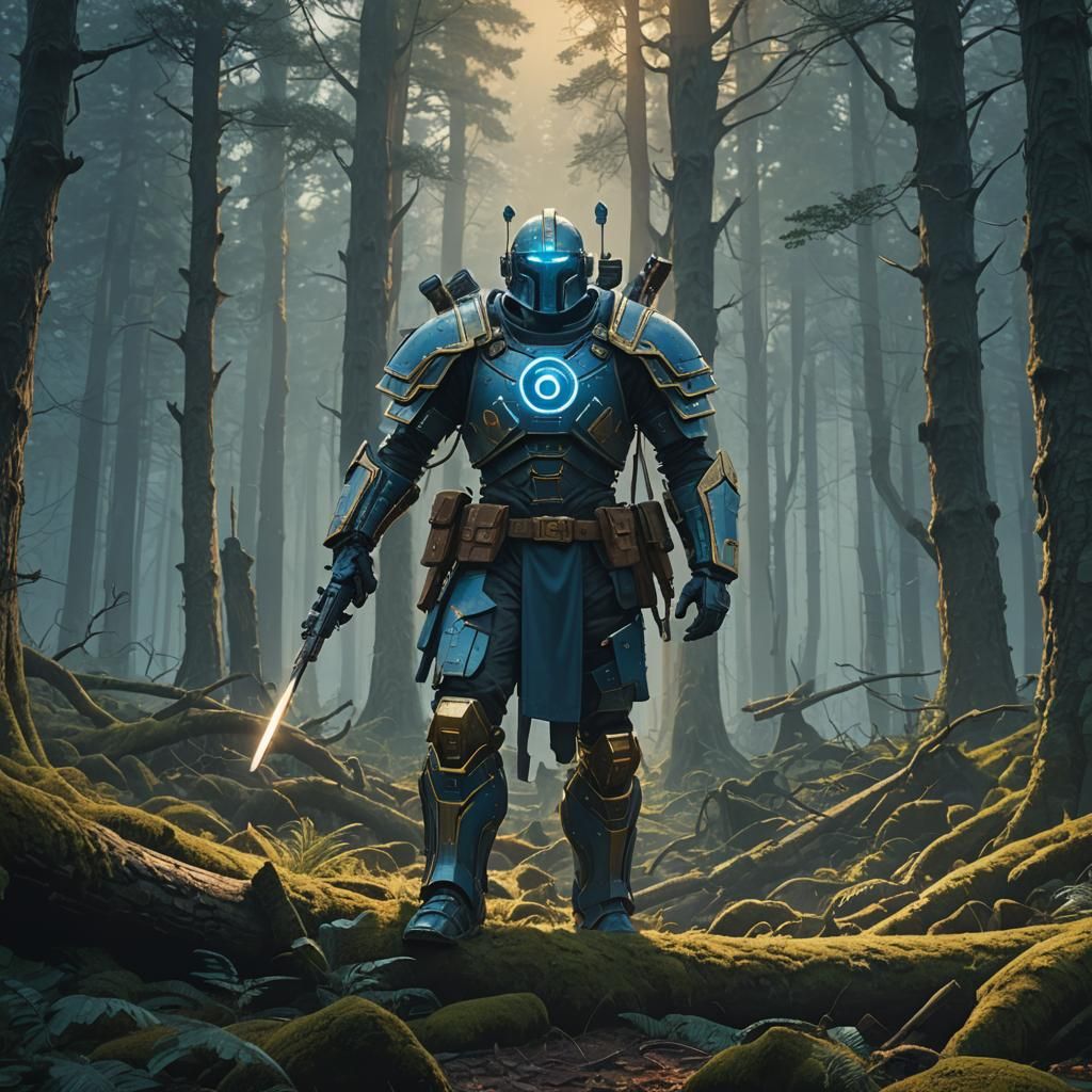 Task Force Poses Heroically in Mystical Forest