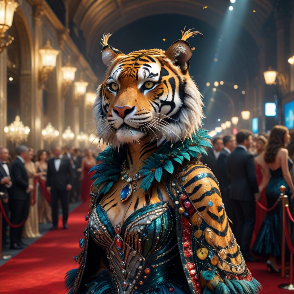 Strutting down the red carpet