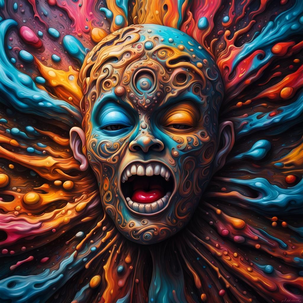 Colorful Graffiti Art in Hyperrealistic Style