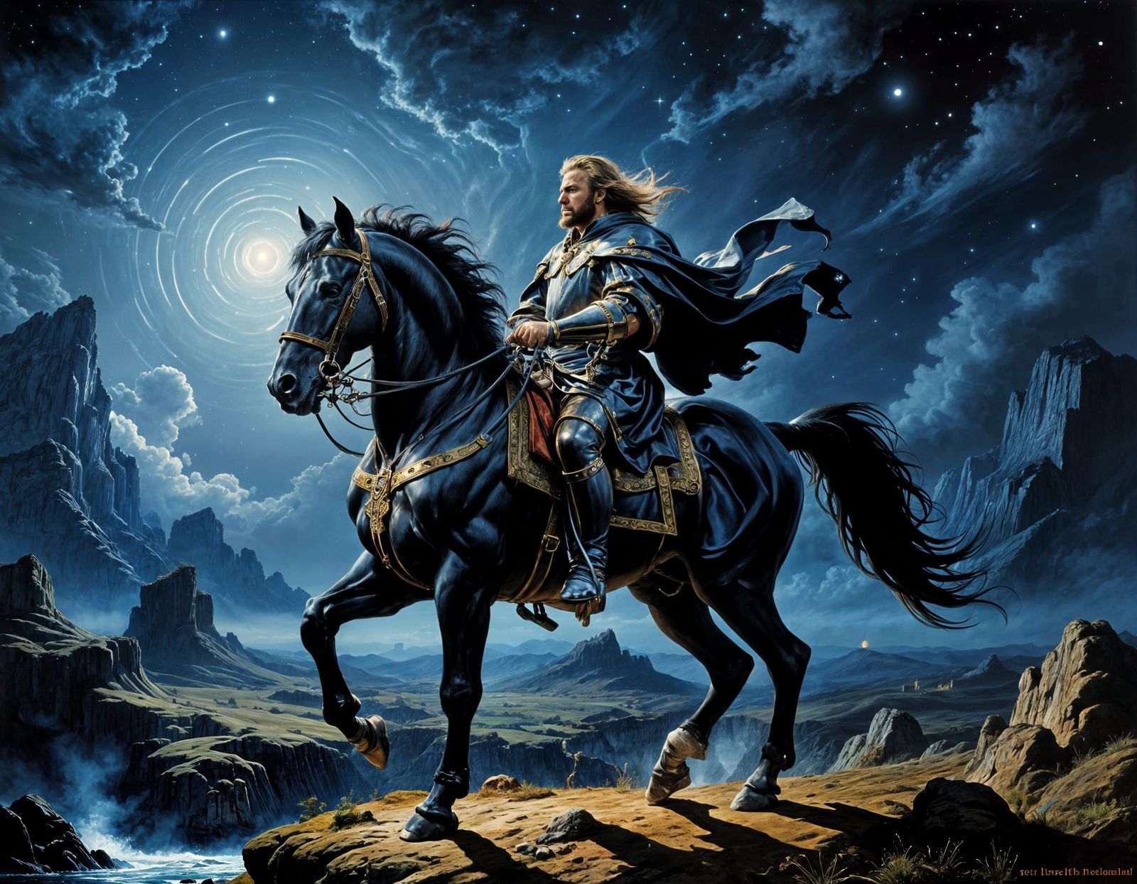 Flemish Baroque Nomad in Photorealistic Oil Painting