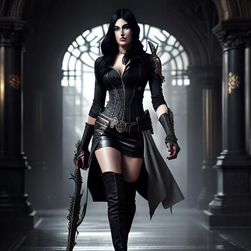 Photorealistic Shadowhunter Portrait in 16k Resolution