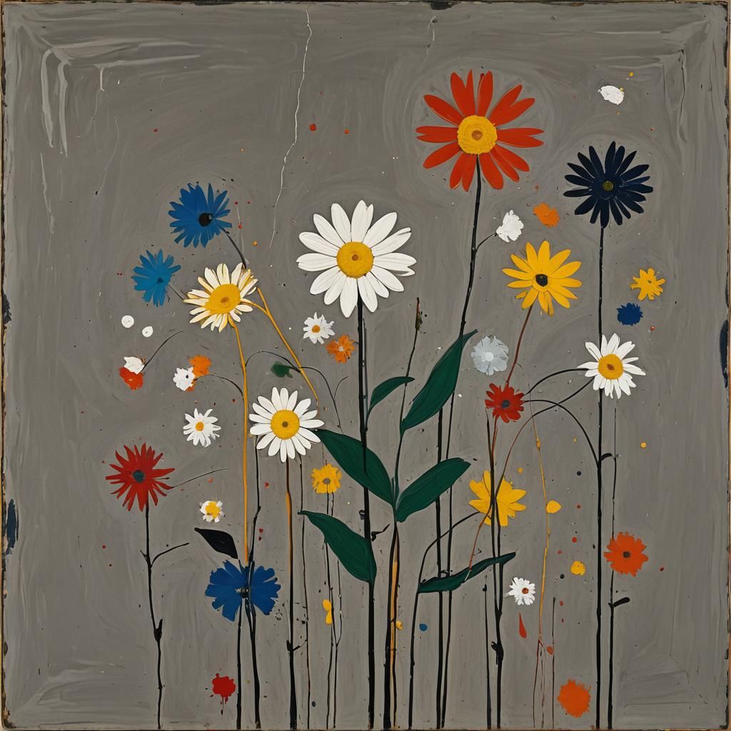 Abstract Expressionist Daisy: Johns, Rothko, Pollock