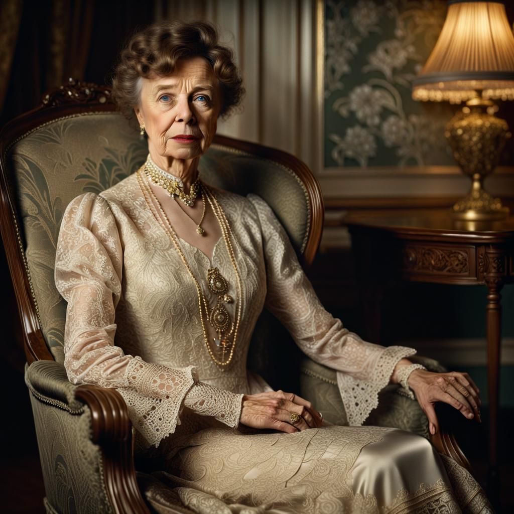 Alice Roosevelt Longworth Portrait in Edwardian Elegance
