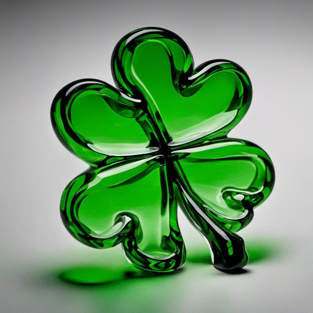Glass Shamrock Art