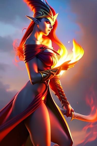 Elf Pyromancer