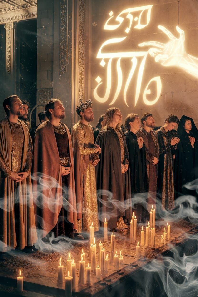 Belshazzar's Feast: Divine Hand in Babylonian Palace