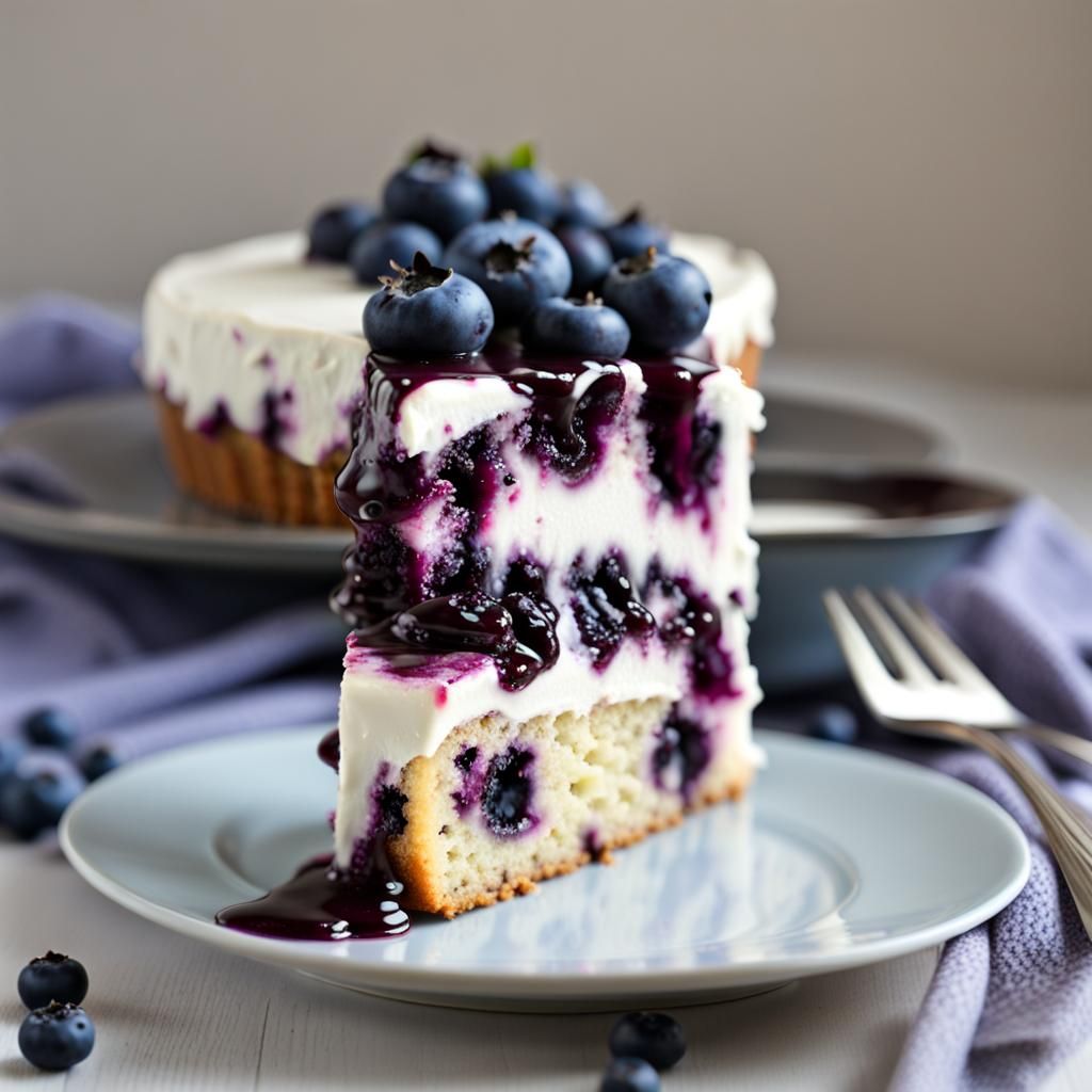 Delicious Blueberry Cake