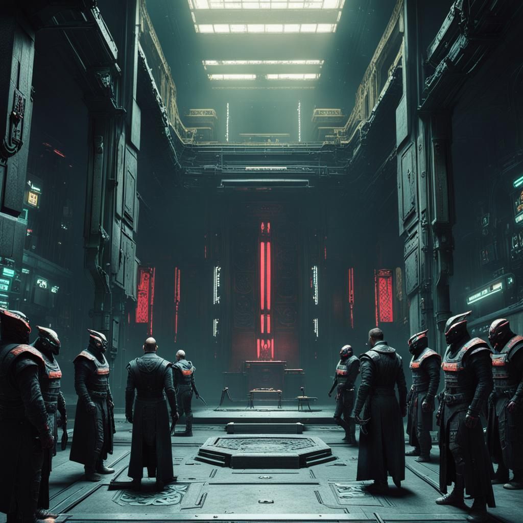 Cyberpunk Cityscape: Confined in Neon Sepulcra