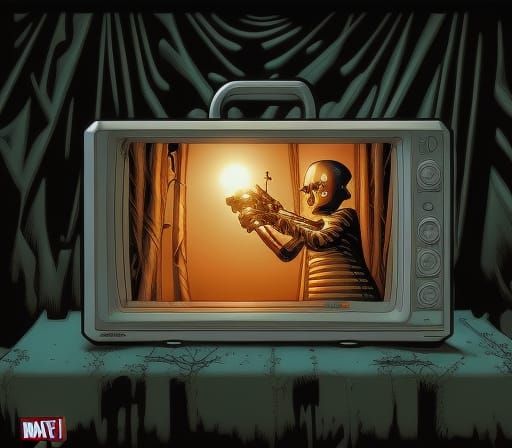 Skeleton in Television: Comic Book Art