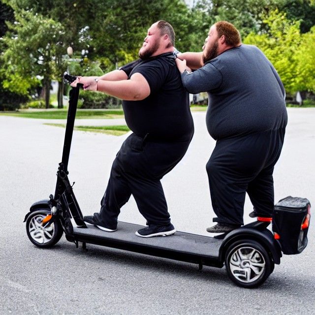 Birds Attack Man on Mobility Scooter