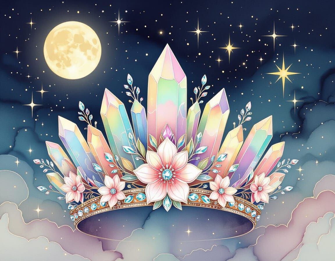 Intricately detailed alcohol ink illustration, a magnificien...