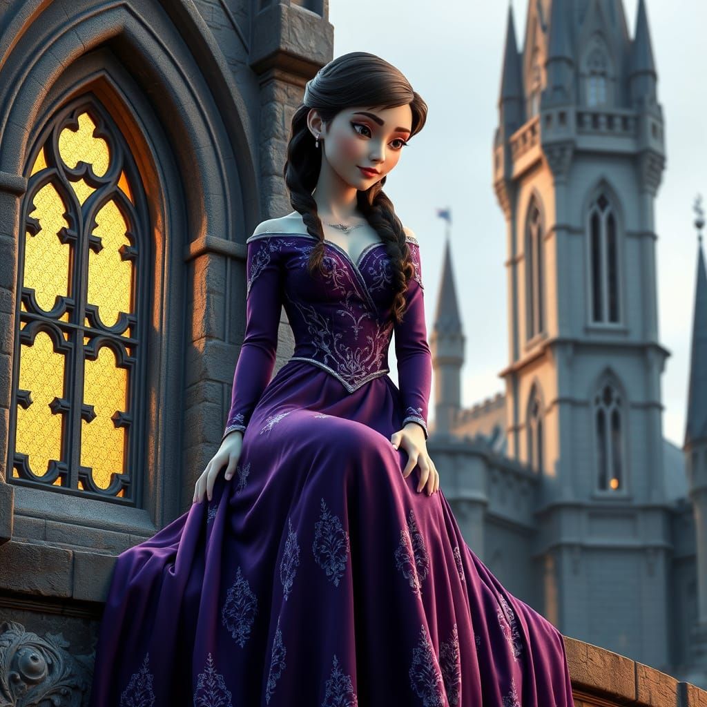 Regal Princess in Lavish Disney Castle Setting