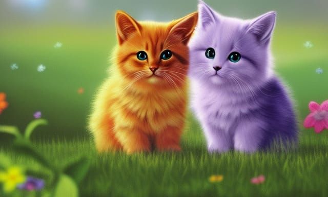 Fluffy Easter Bunny with Easter Egg, Anime Pastel Sketch