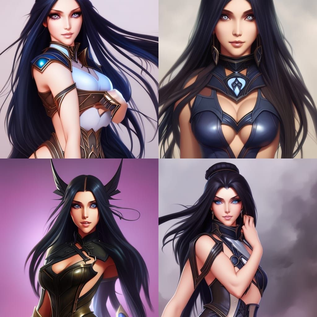 Young Woman Portrait in Leather, Hyperdetailed Concept Art