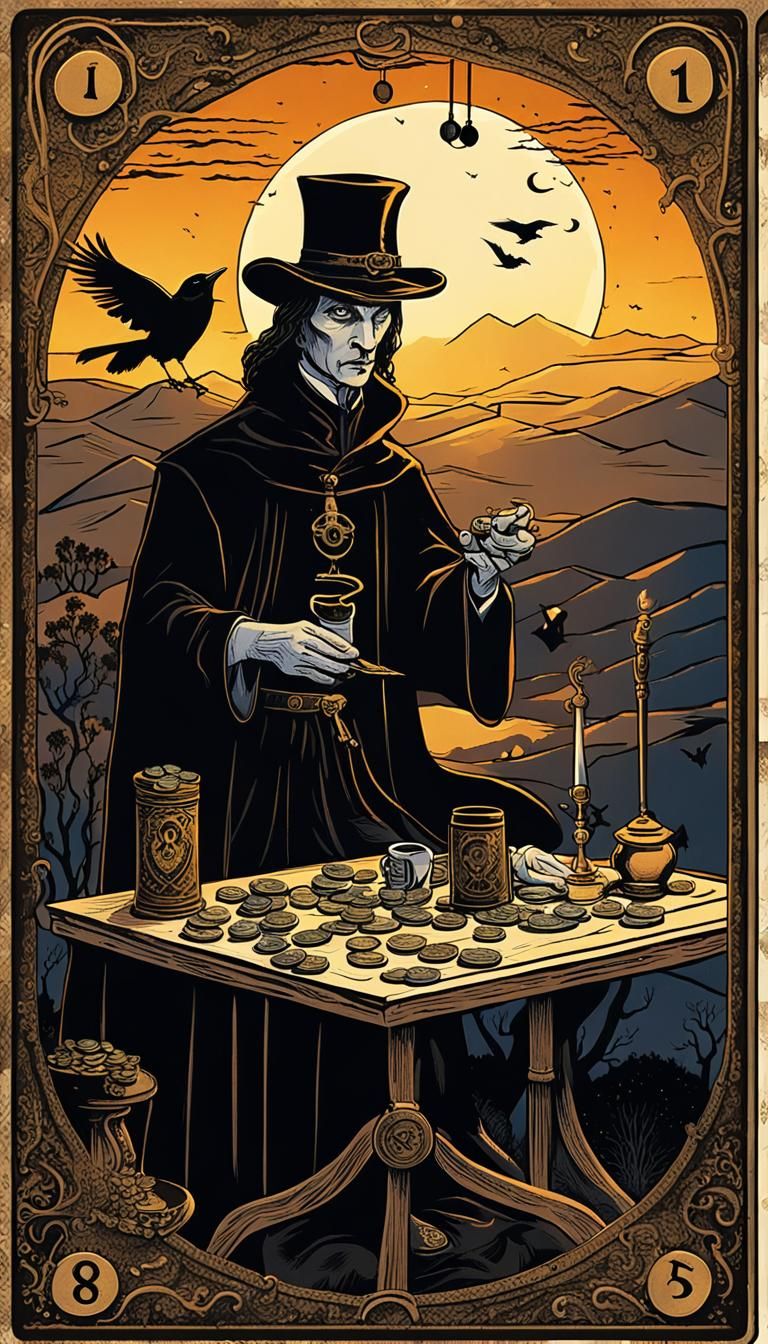 The Magician Tarot Card by Greg Rutkowski