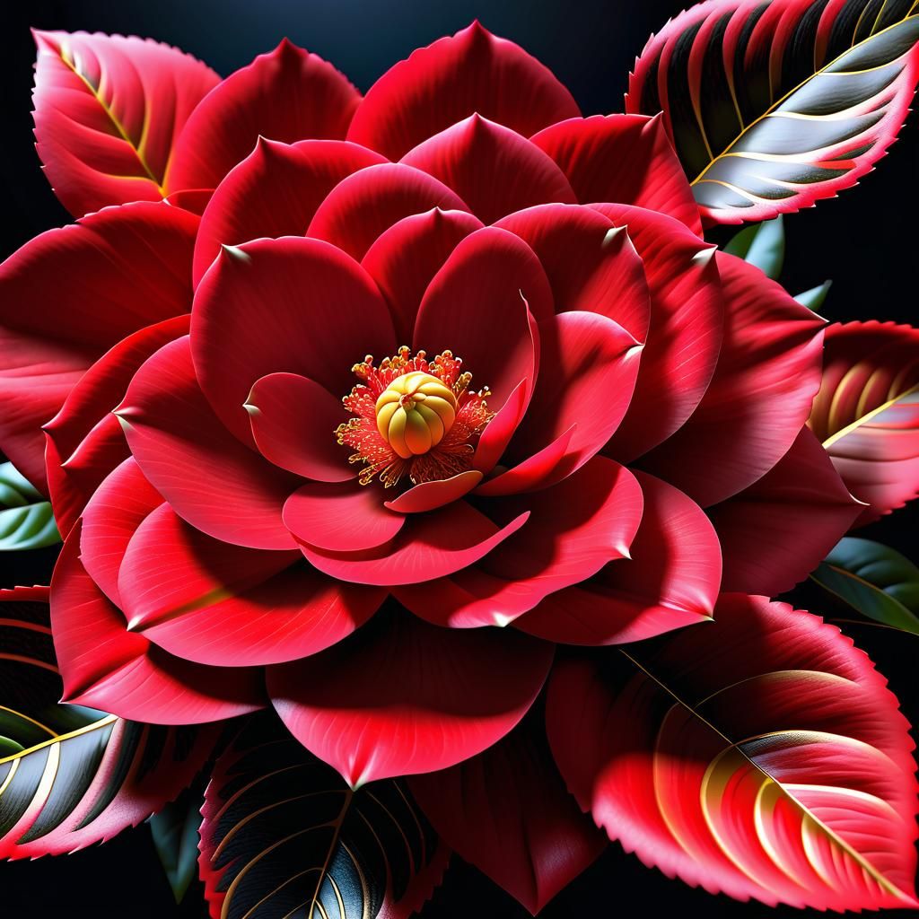 Red camellia