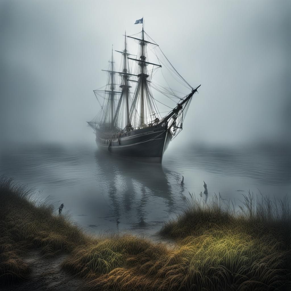 Hyperrealistic Farewell Voyage into the Mist