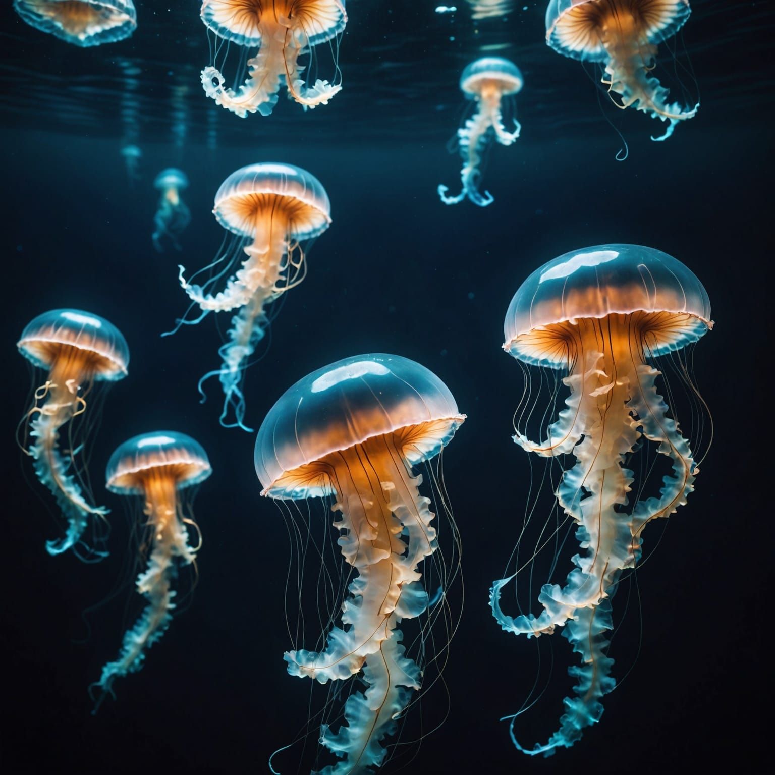 Surreal Jellyfish Dessert in Dark Fantasy Photography