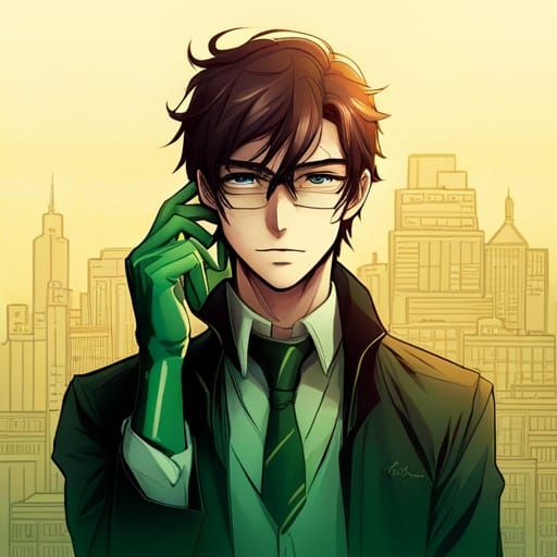 Enigma: The Puzzle Master in Anime Style