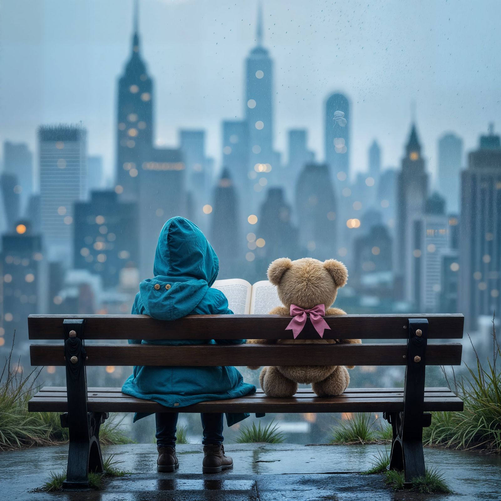 Child's Book Opens Worlds: Miyazaki-esque Landscape