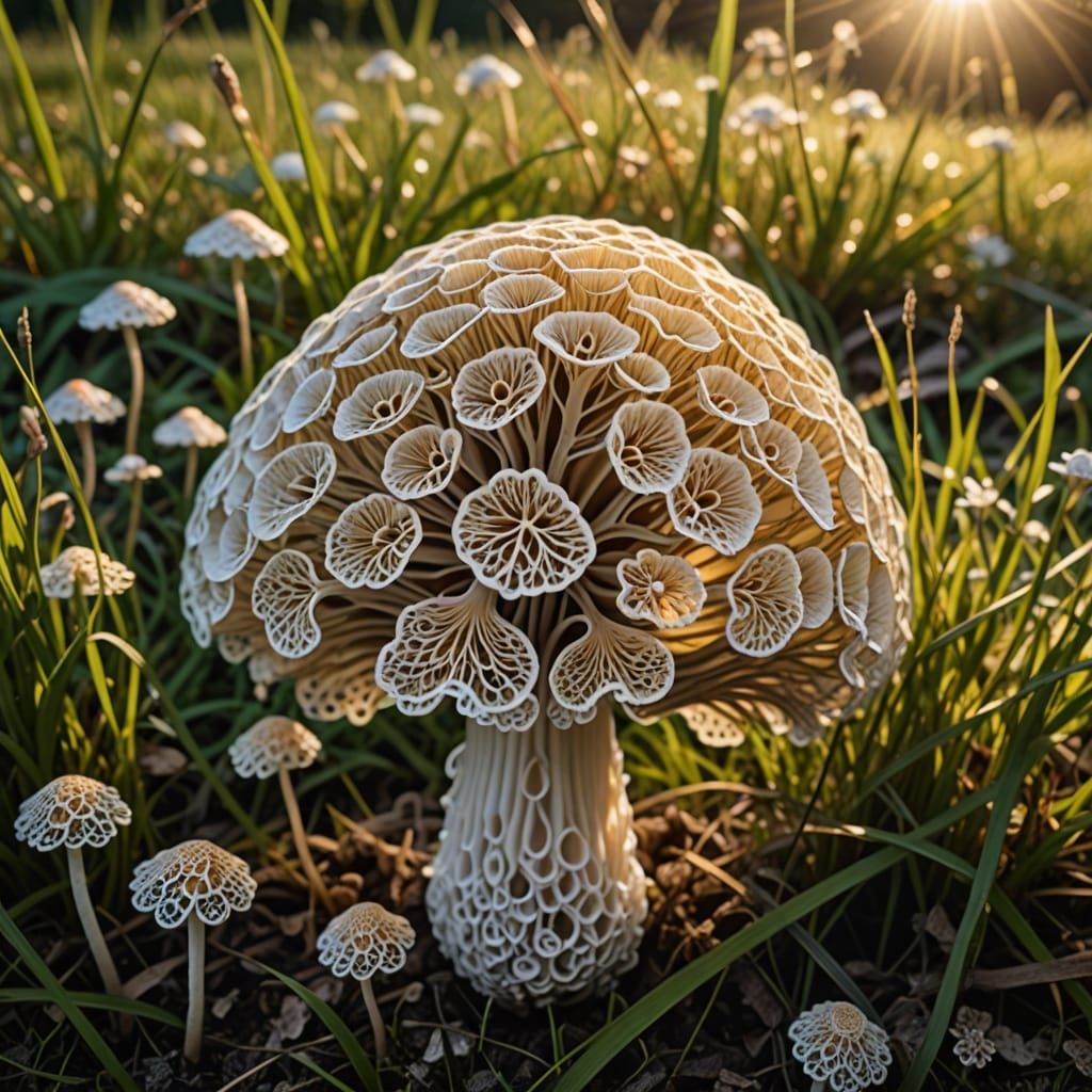 Ethereal Morning Bloom in Surrealist Style