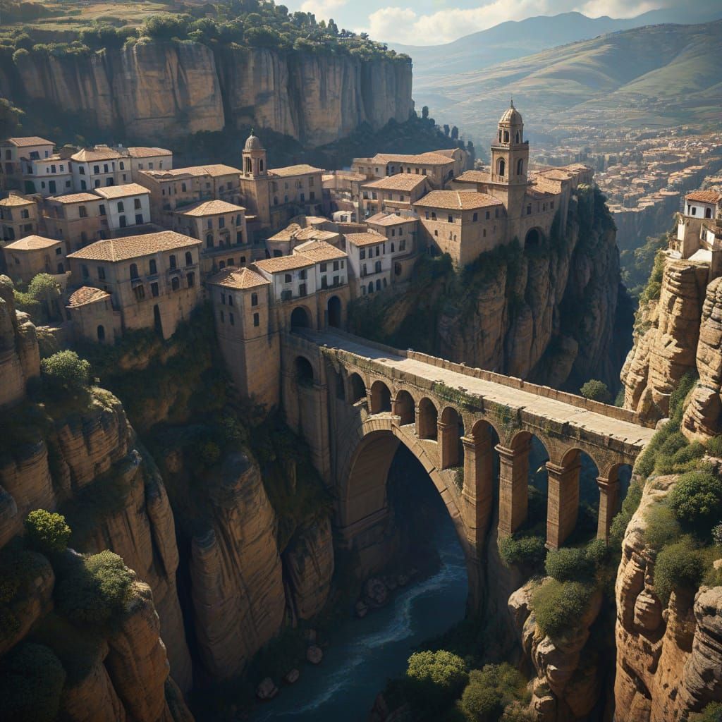 Ronda, Spain: Ancient Town Over Deep Ravine