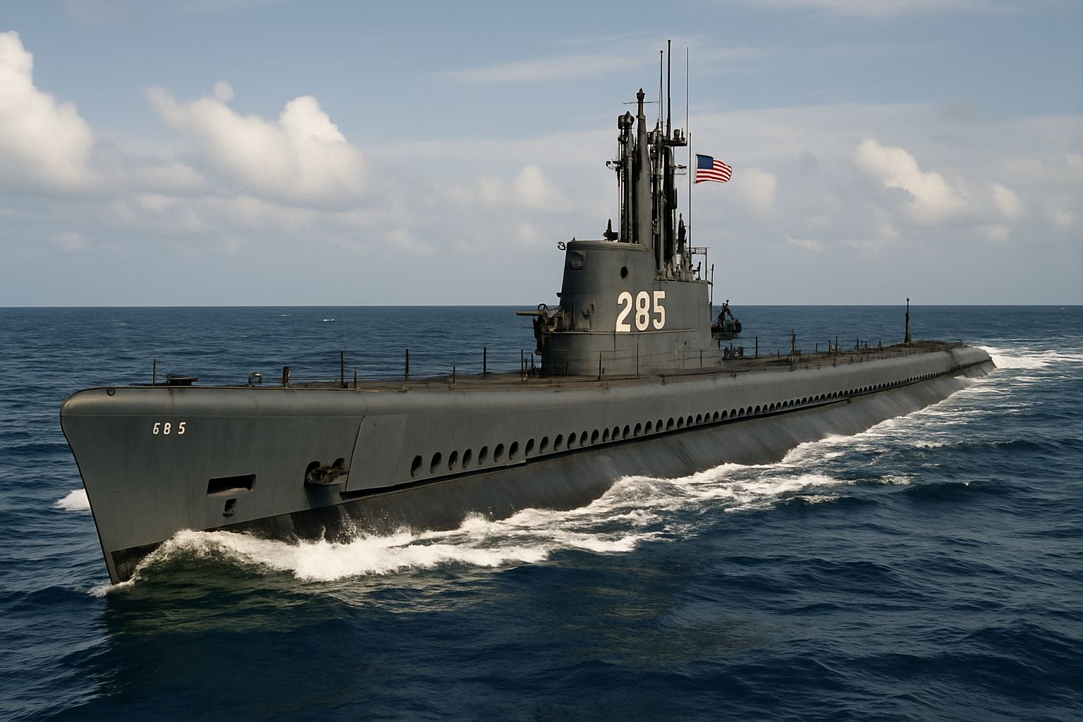 USS Balao: A Submarine Rendering